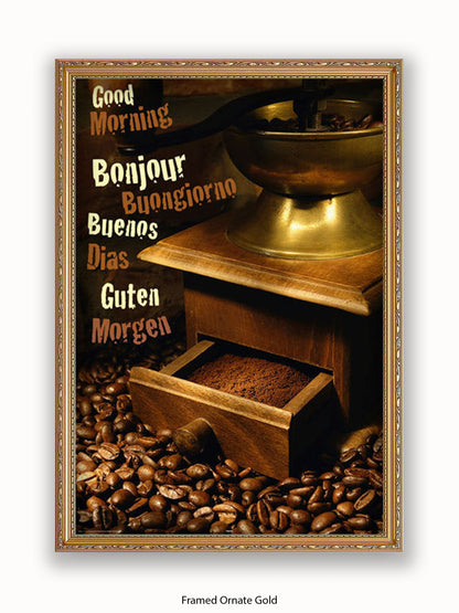 Good Morning Coffee Poster