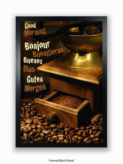Good Morning Coffee Poster