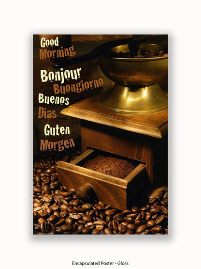 Good Morning Coffee Poster