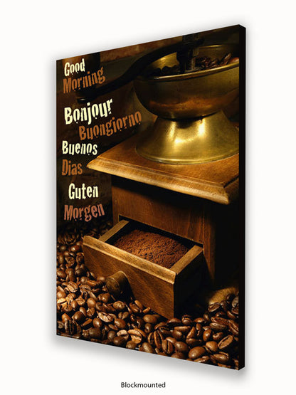 Good Morning Coffee Poster