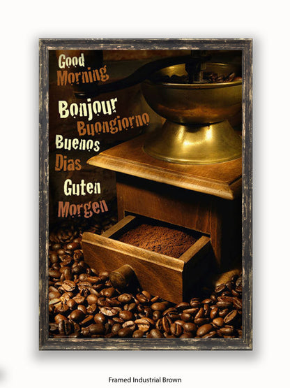 Good Morning Coffee Poster