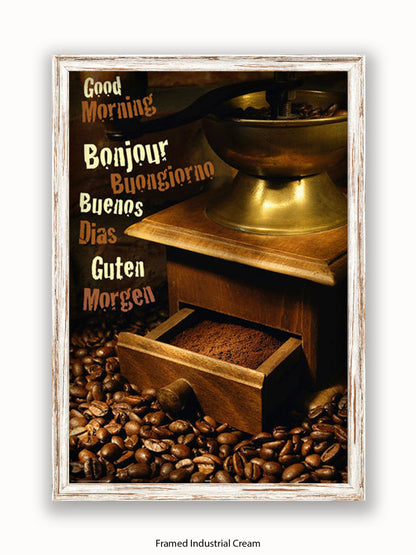 Good Morning Coffee Poster