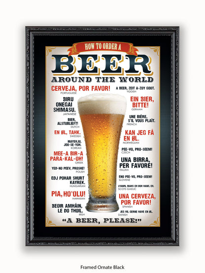 Beers Around The World Please Poster