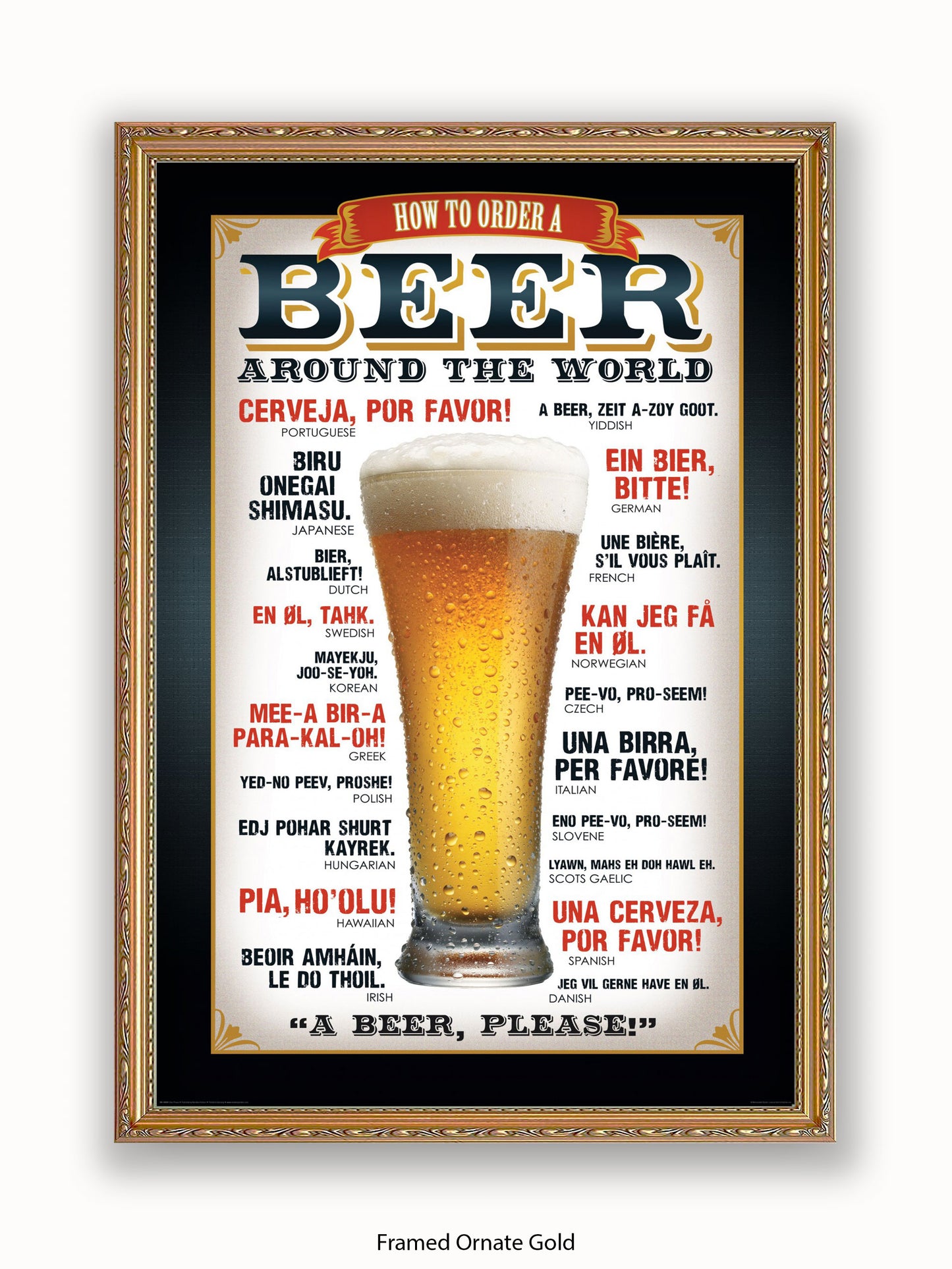 Beers Around The World Please Poster