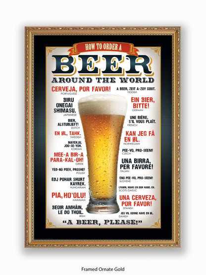 Beers Around The World Please Poster