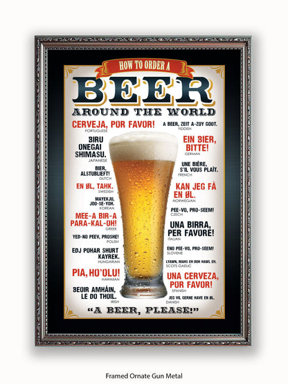 Beers Around The World Please Poster