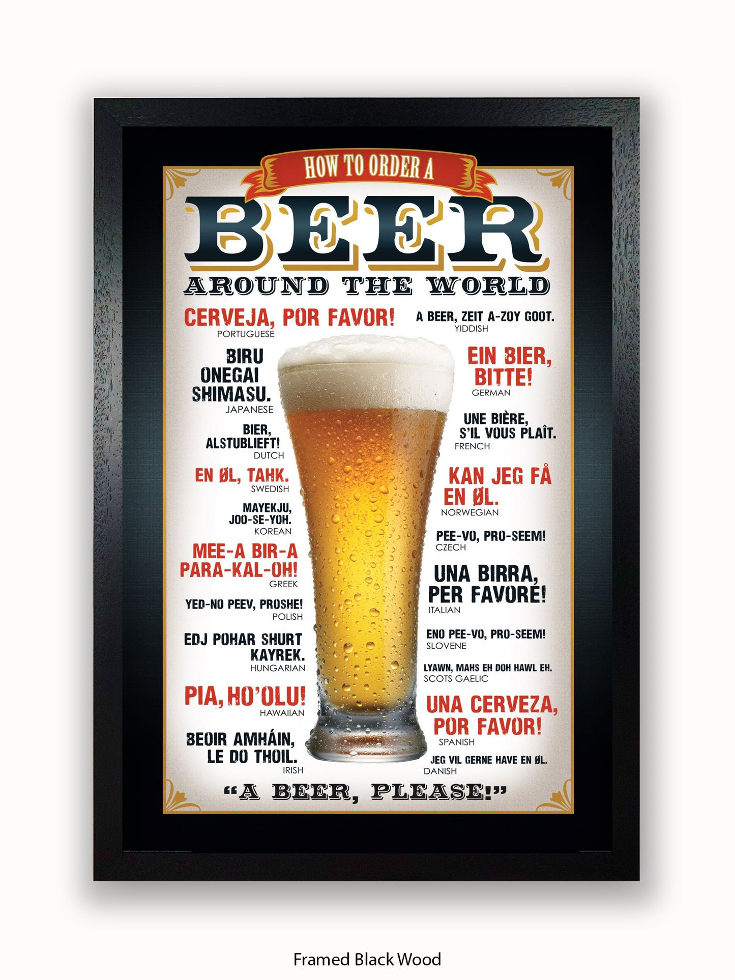 Beers Around The World Please Poster