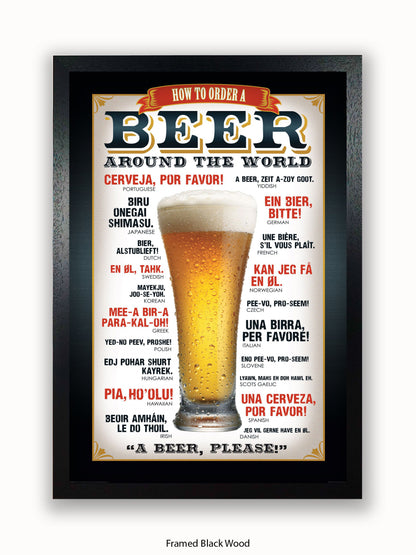 Beers Around The World Please Poster