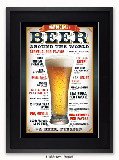 Beers Around The World Please Poster