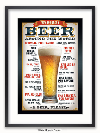 Beers Around The World Please Poster