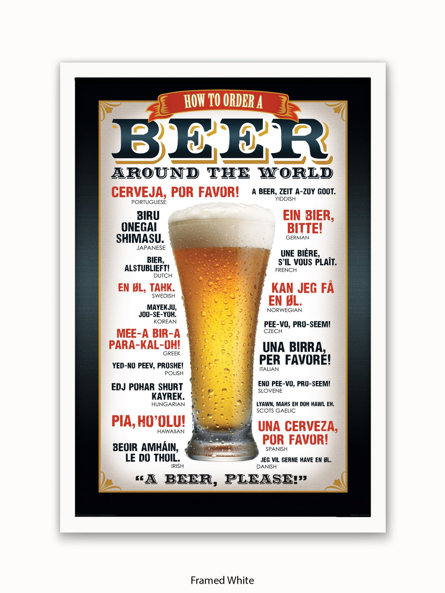 Beers Around The World Please Poster