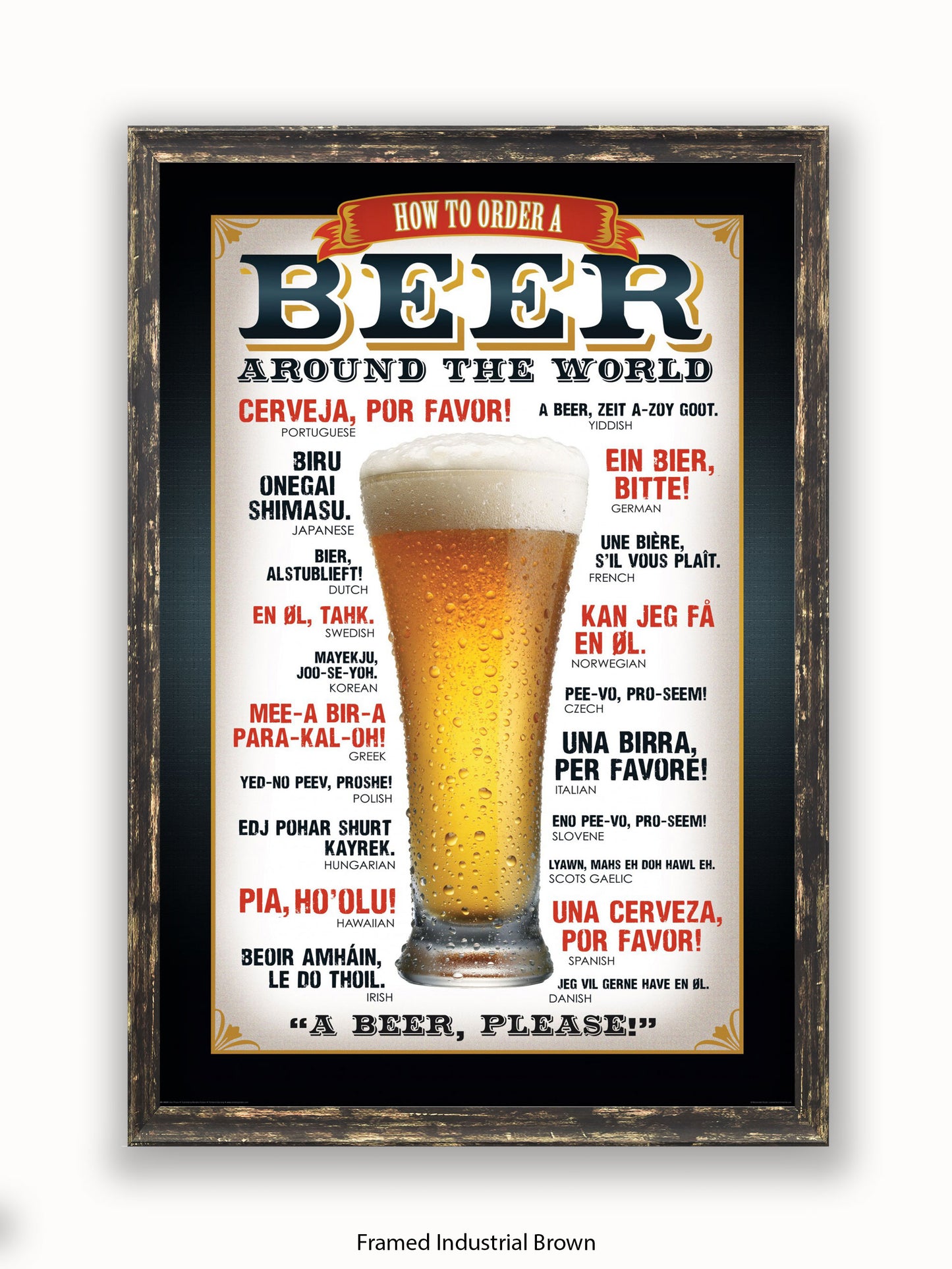 Beers Around The World Please Poster