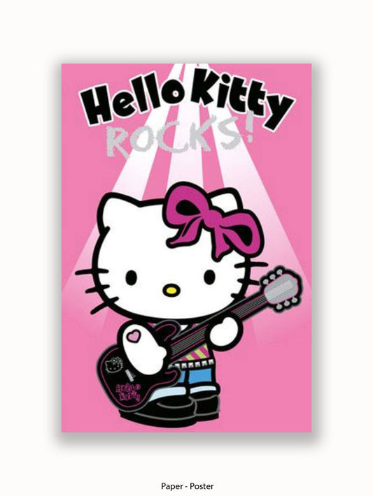 Hello Kitty Rocks Poster