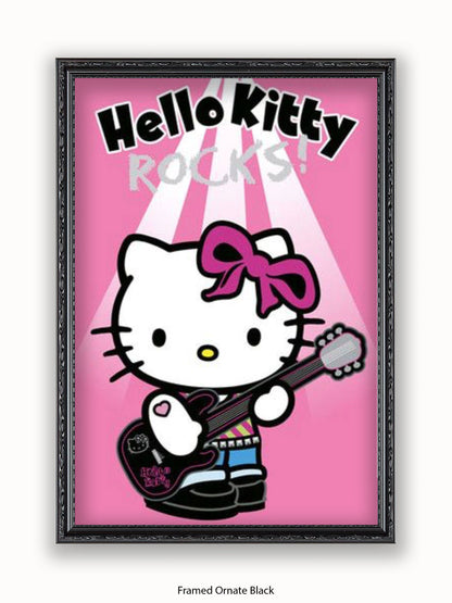 Hello Kitty Rocks Poster