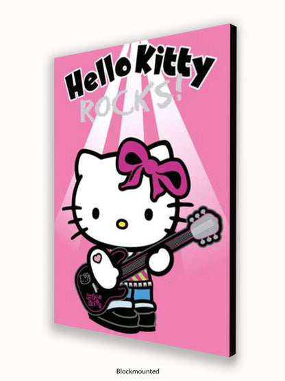 Hello Kitty Rocks Poster