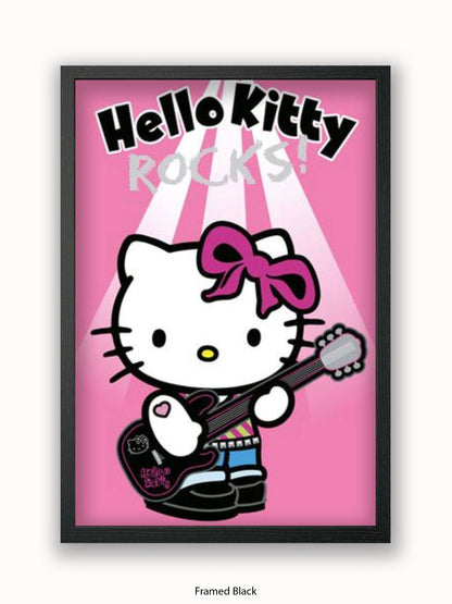 Hello Kitty Rocks Poster