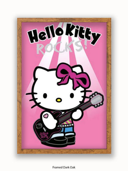 Hello Kitty Rocks Poster