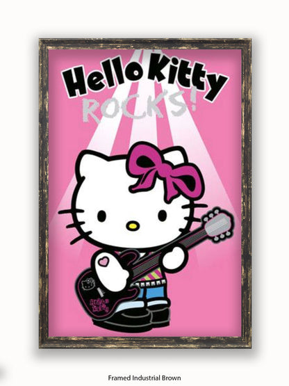 Hello Kitty Rocks Poster