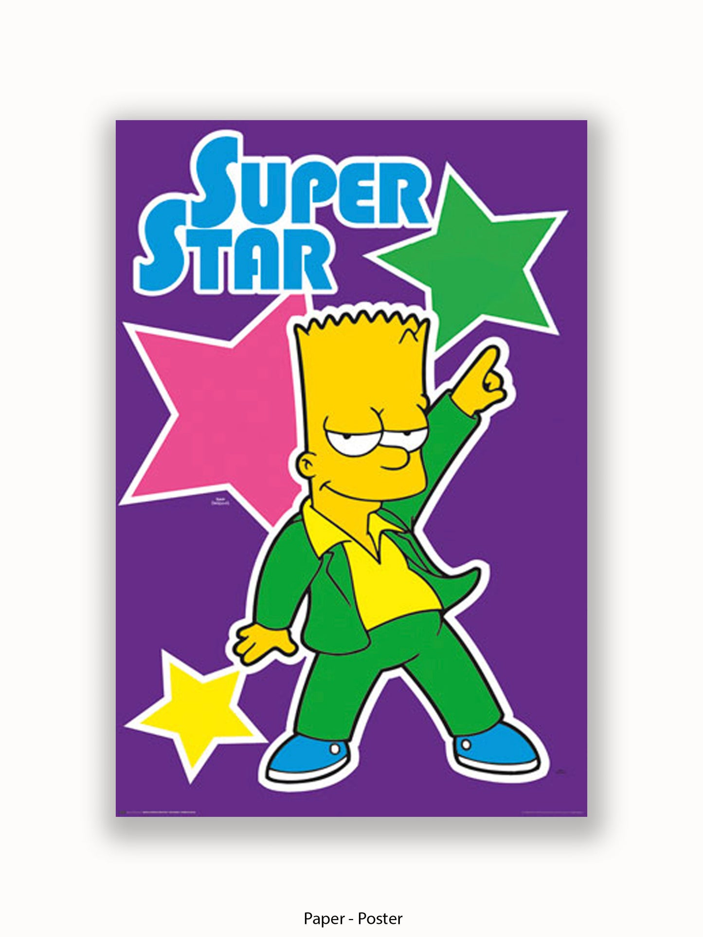 Simpsons  Bart  Superstar Poster