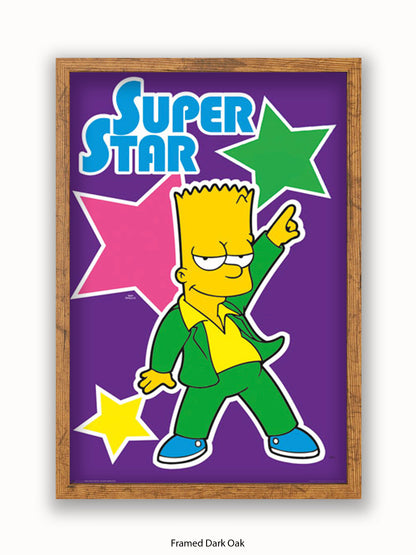 Simpsons  Bart  Superstar Poster