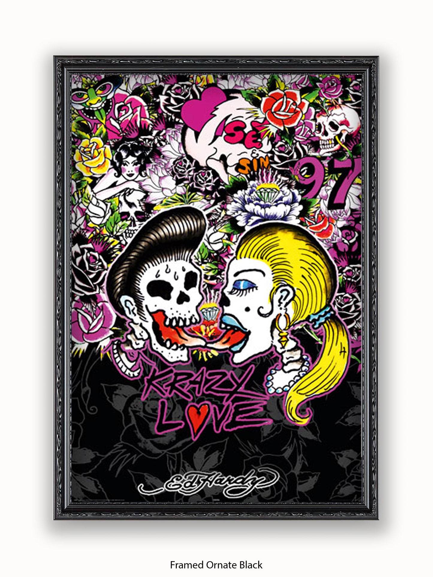 Ed Hardy Rockabilly Poster