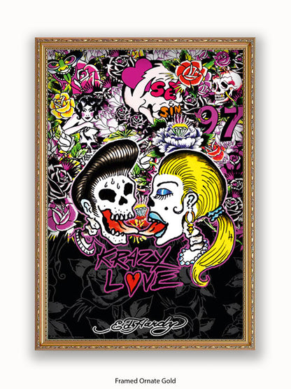 Ed Hardy Rockabilly Poster