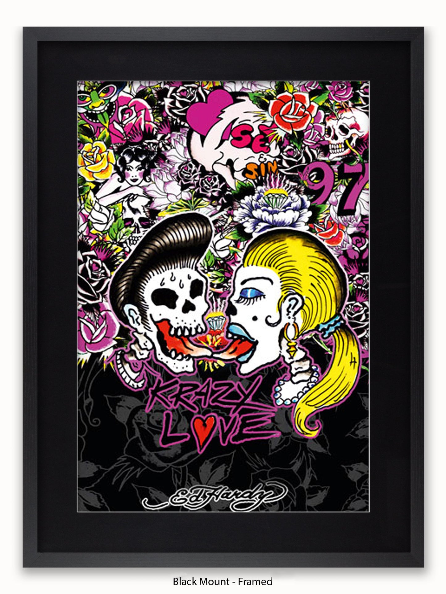Ed Hardy Rockabilly Poster
