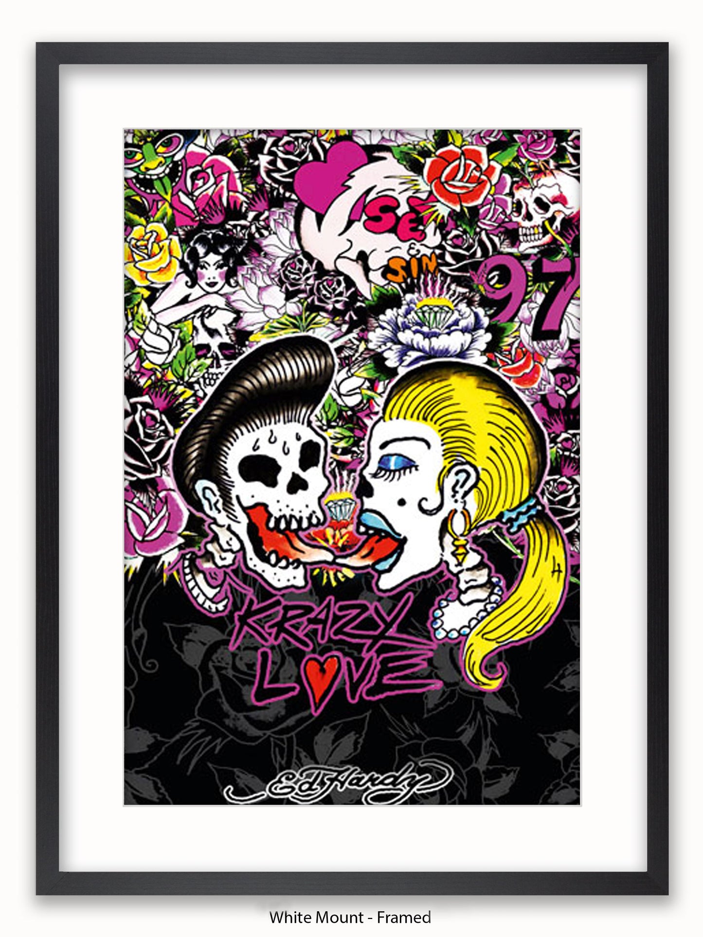 Ed Hardy Rockabilly Poster