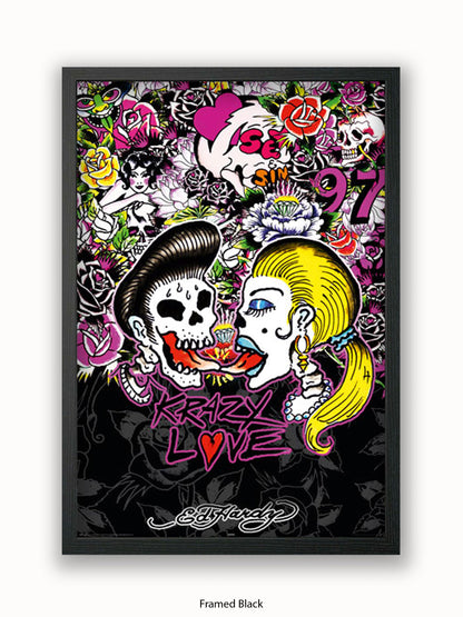 Ed Hardy Rockabilly Poster