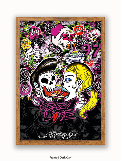 Ed Hardy Rockabilly Poster