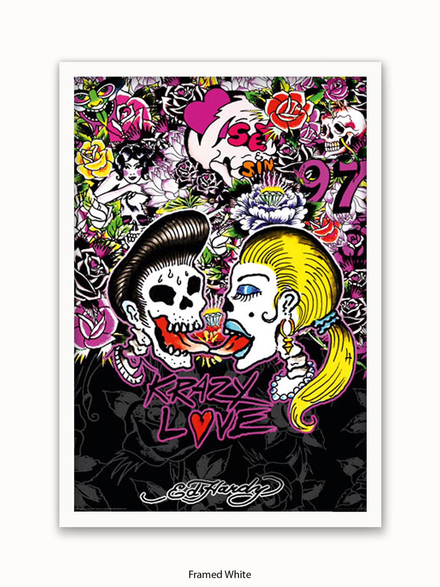 Ed Hardy Rockabilly Poster
