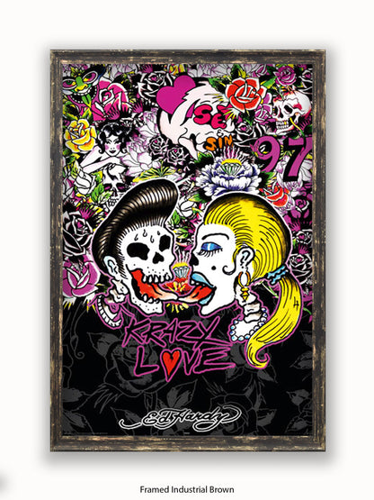 Ed Hardy Rockabilly Poster