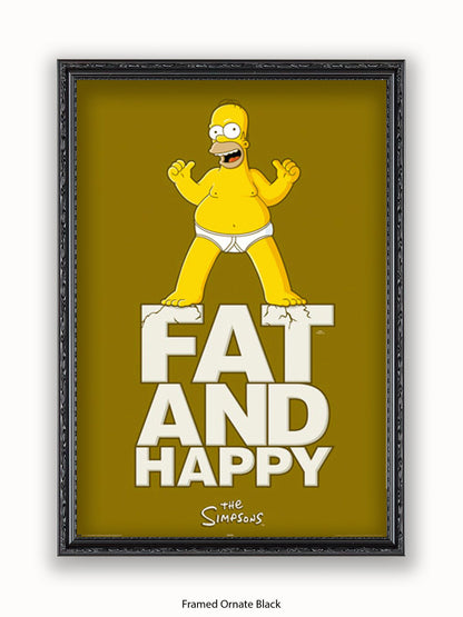 Simpsons  Fat  &  Happy Poster