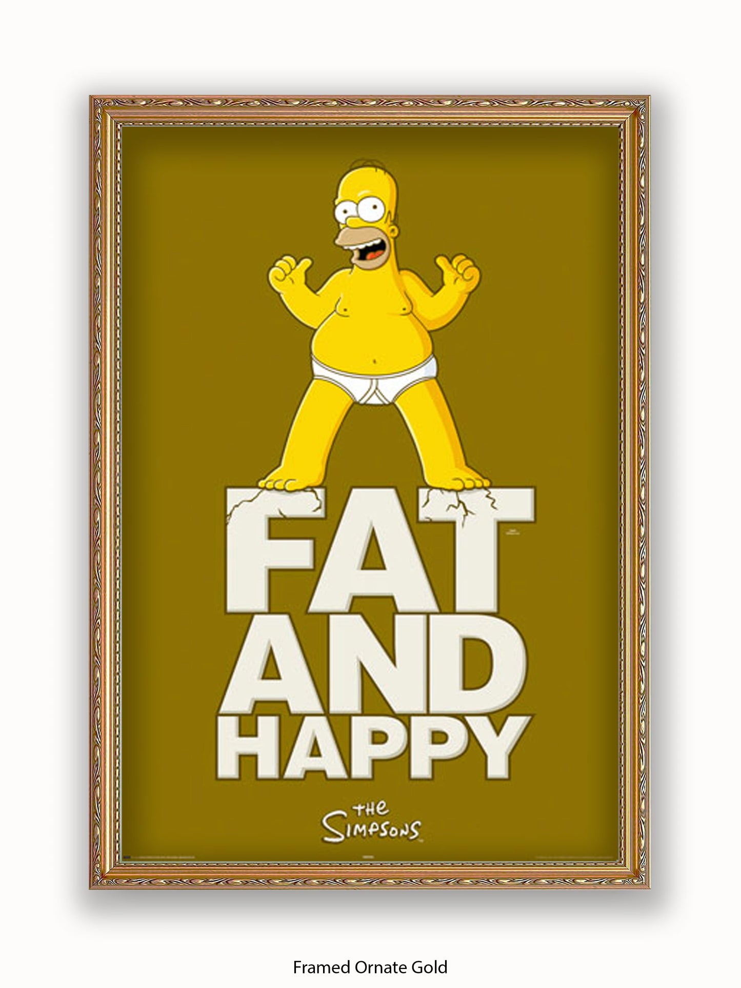 Simpsons  Fat  &  Happy Poster