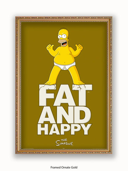 Simpsons  Fat  &  Happy Poster