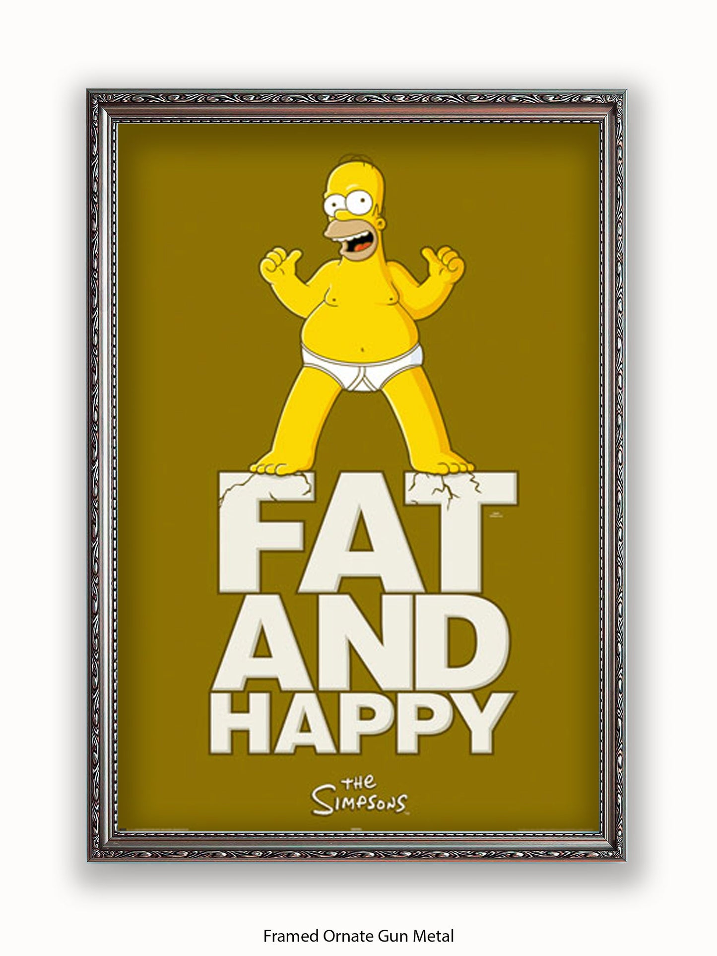 Simpsons  Fat  &  Happy Poster