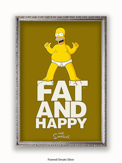 Simpsons  Fat  &  Happy Poster