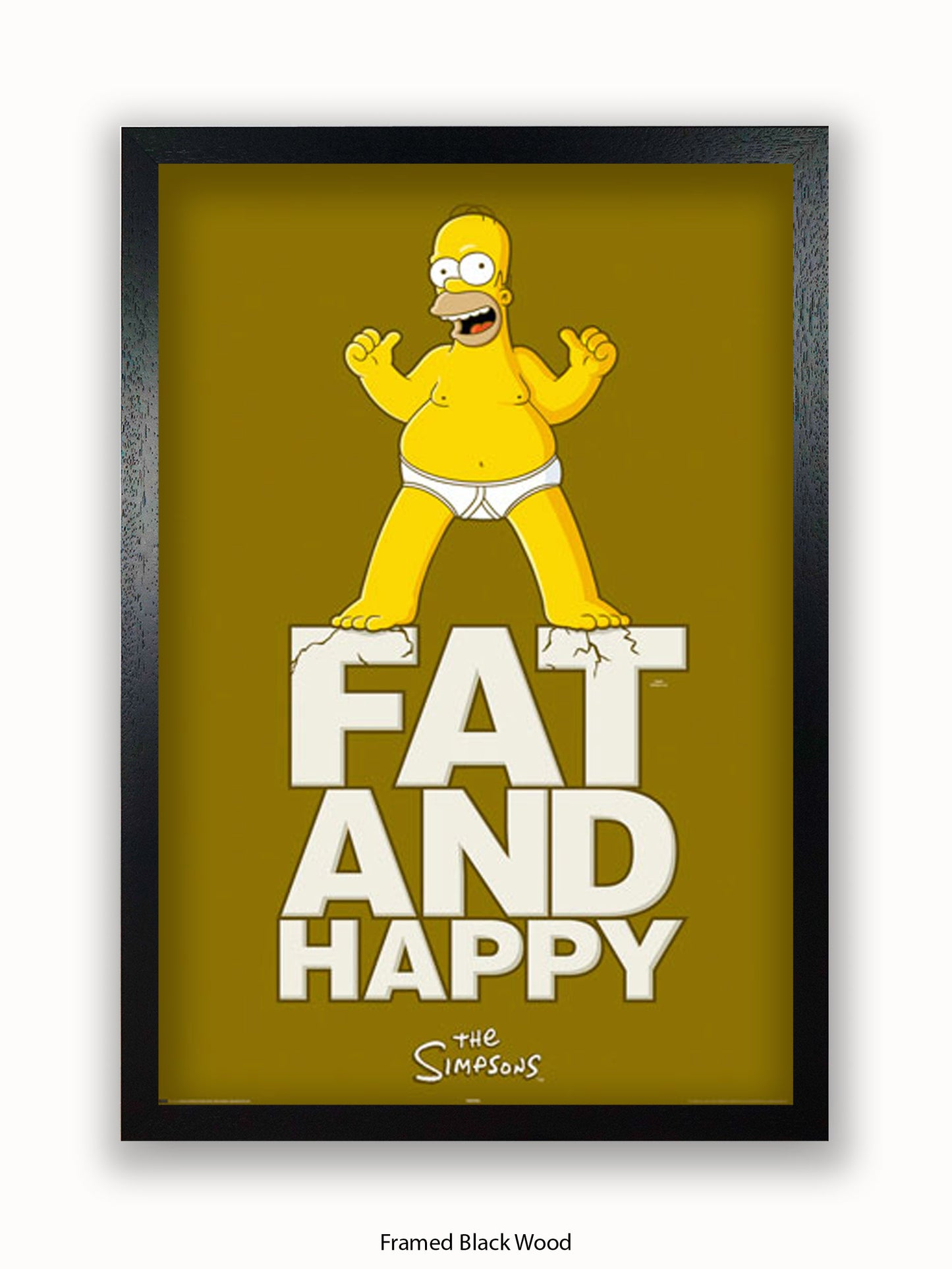 Simpsons  Fat  &  Happy Poster