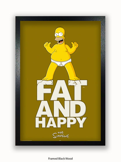 Simpsons  Fat  &  Happy Poster
