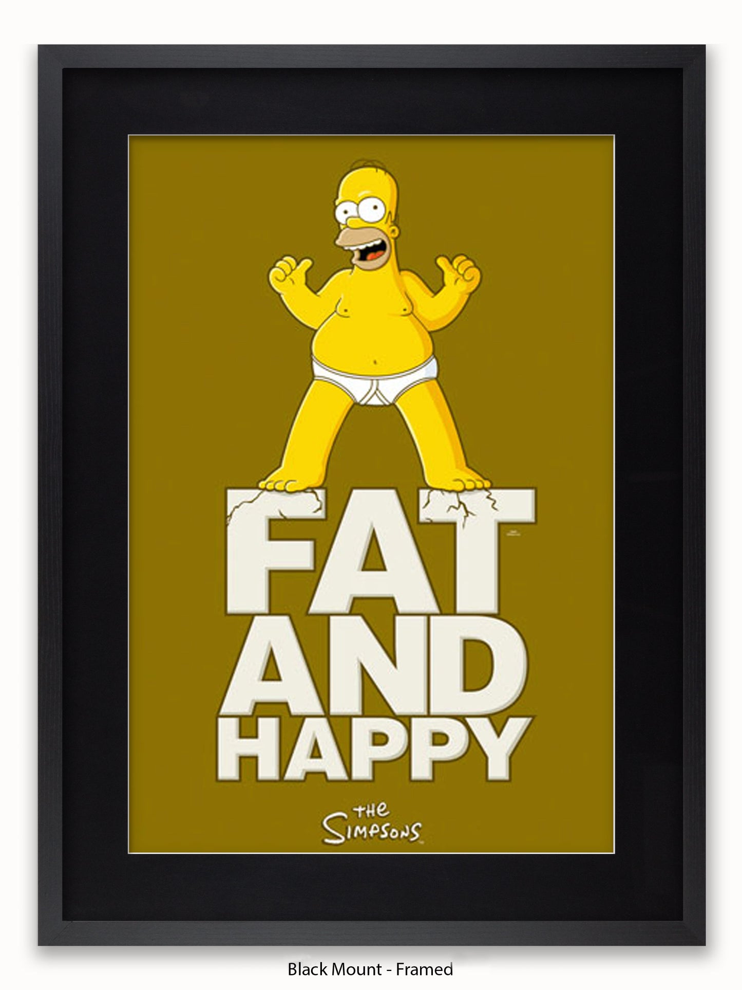 Simpsons  Fat  &  Happy Poster