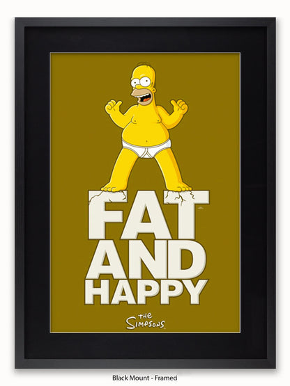 Simpsons  Fat  &  Happy Poster