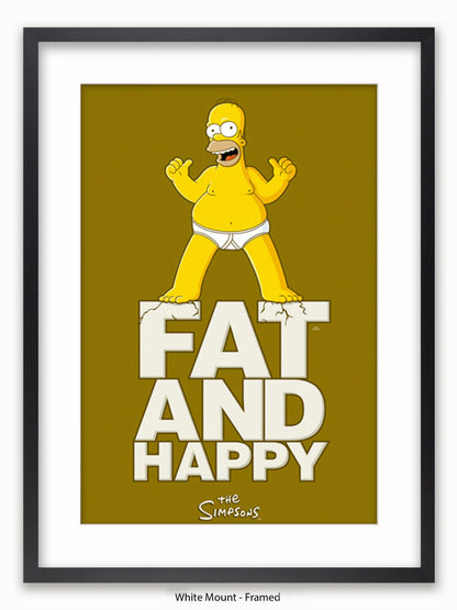 Simpsons  Fat  &  Happy Poster