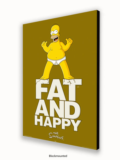 Simpsons  Fat  &  Happy Poster