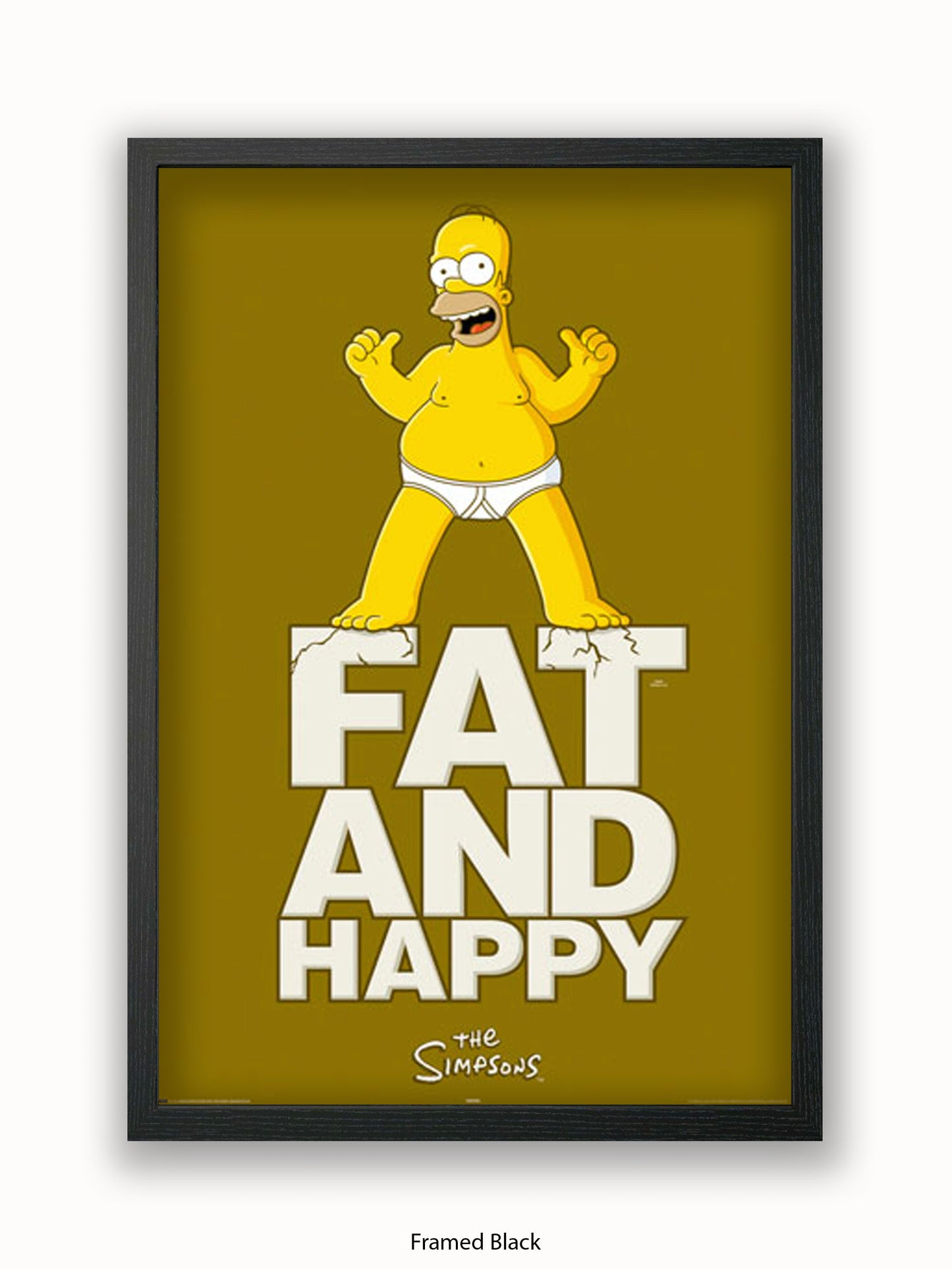 Simpsons  Fat  &  Happy Poster