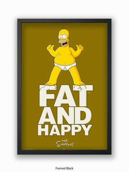 Simpsons  Fat  &  Happy Poster