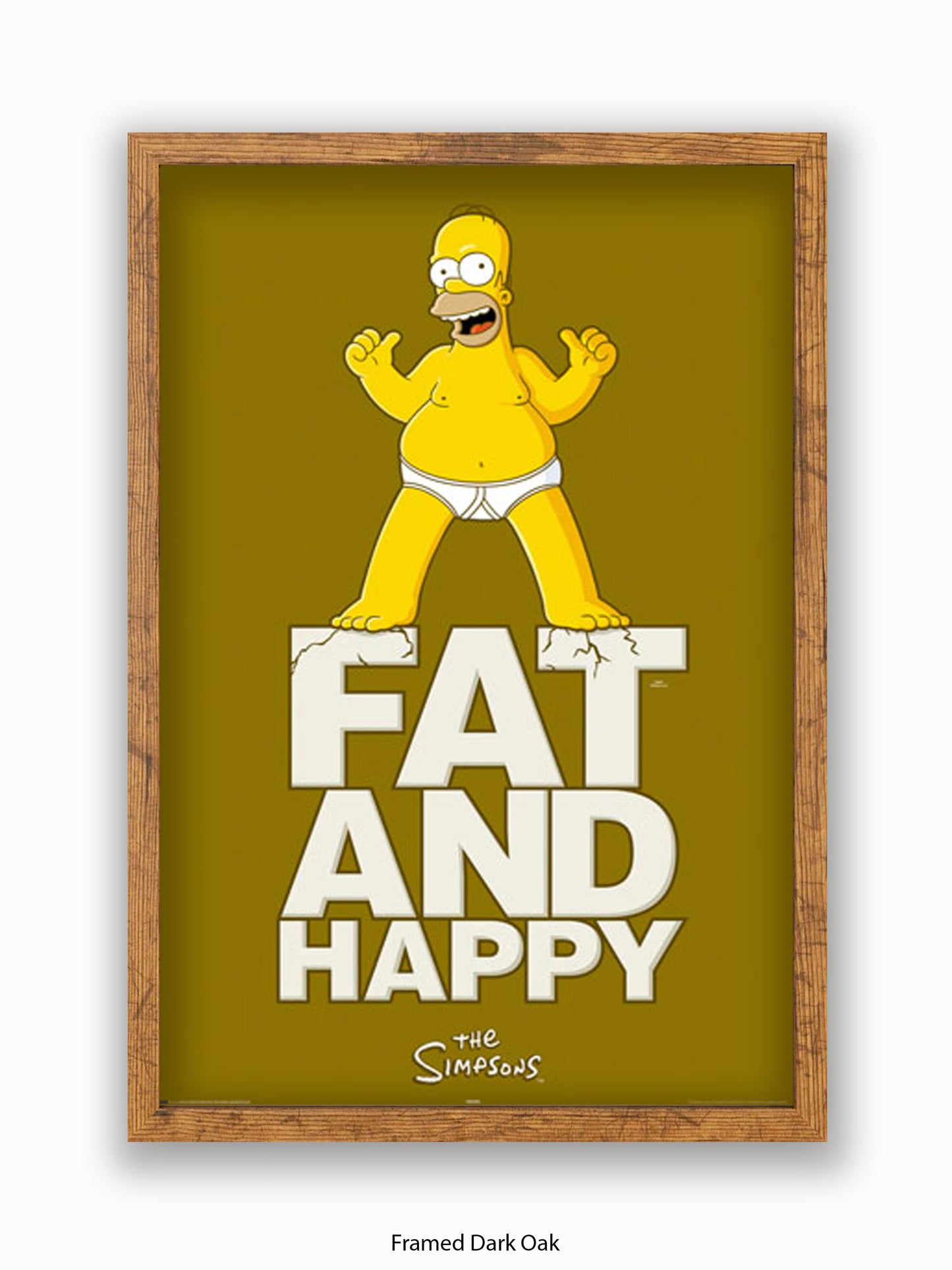 Simpsons  Fat  &  Happy Poster