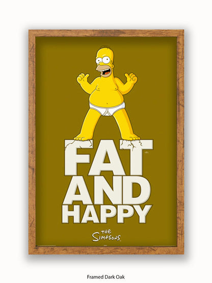 Simpsons  Fat  &  Happy Poster