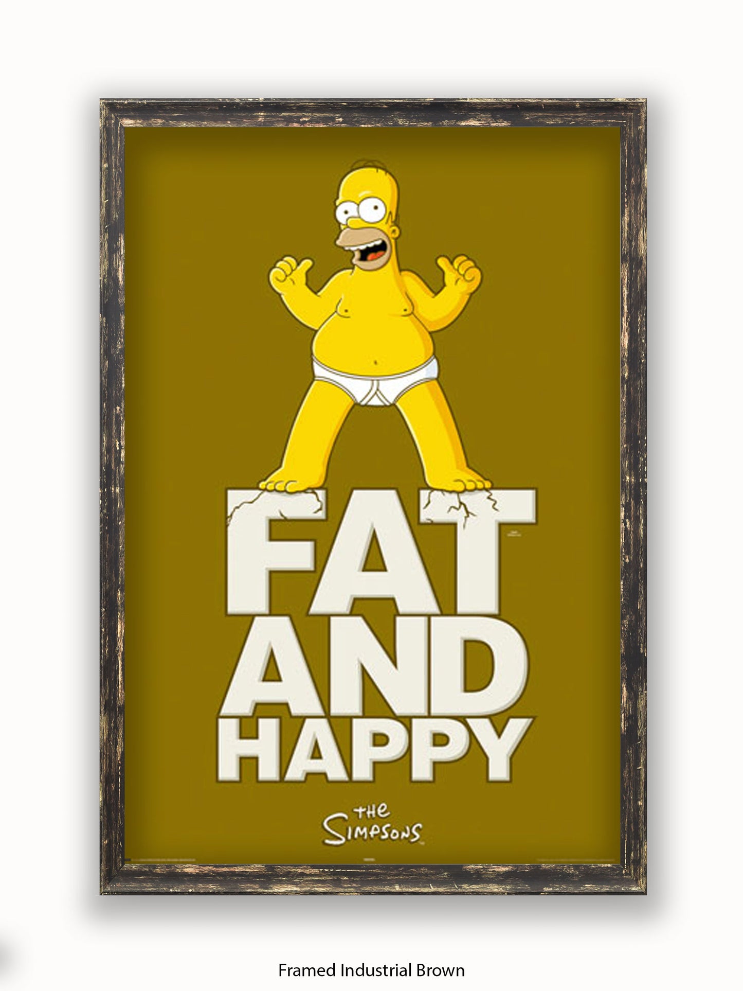 Simpsons  Fat  &  Happy Poster
