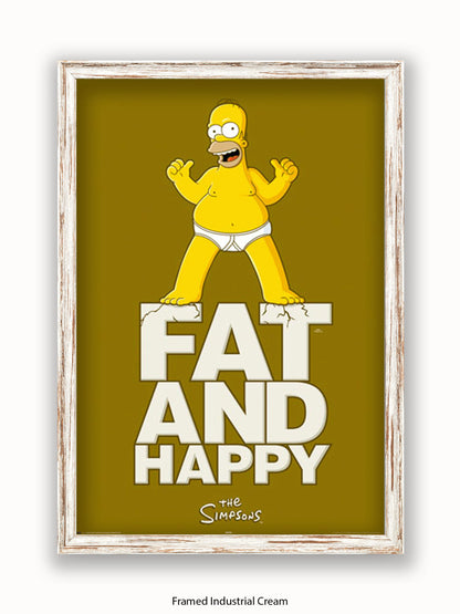 Simpsons  Fat  &  Happy Poster