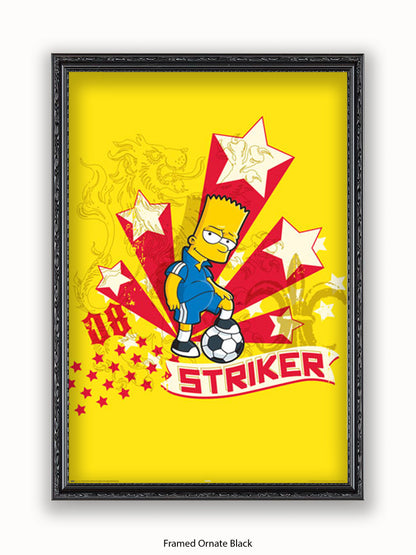 Simpsons  Bart  Striker Poster
